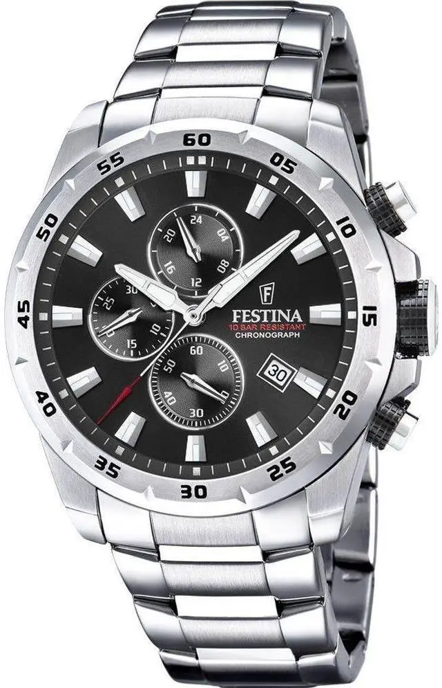 Main image of Festina Sport Chronograph Black Dial Quartz 100M Men's Watch F20463-4