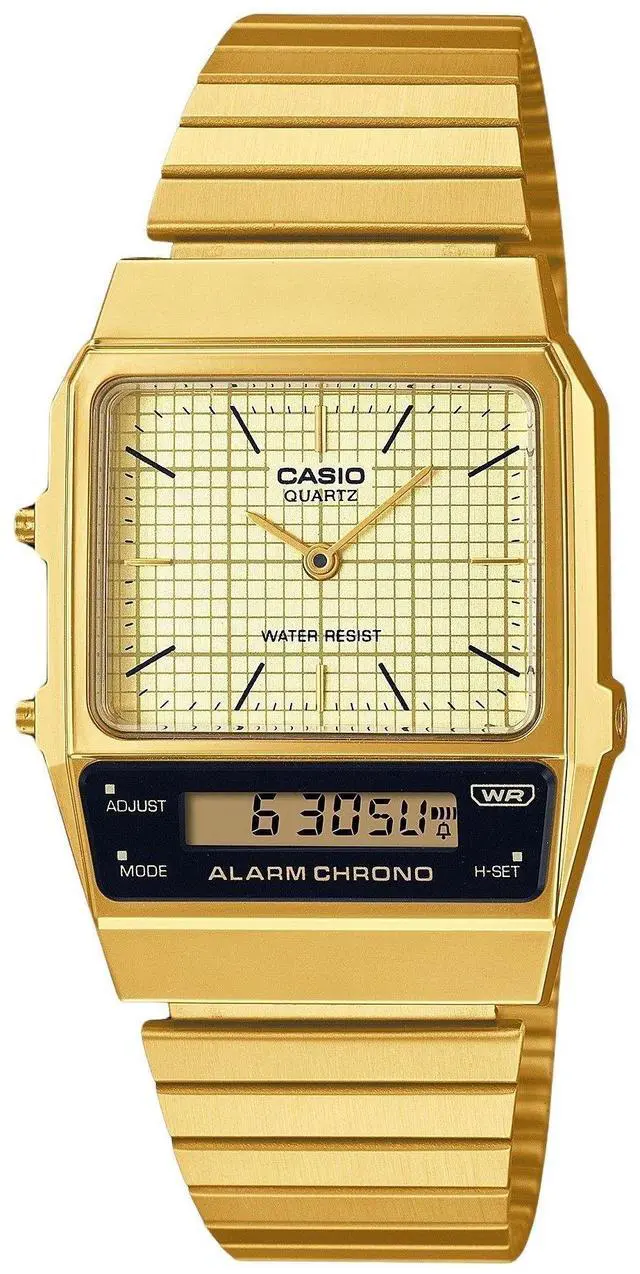 Main image of Casio Vintage Analog Digital Beige Dial Casual Quartz Unisex Watch AQ-800EG-9A