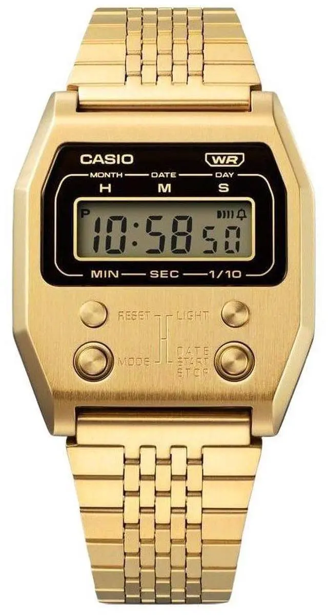 Main image of Casio Vintage Digital Stainless Steel Casual Quartz Unisex Watch A1100G-5
