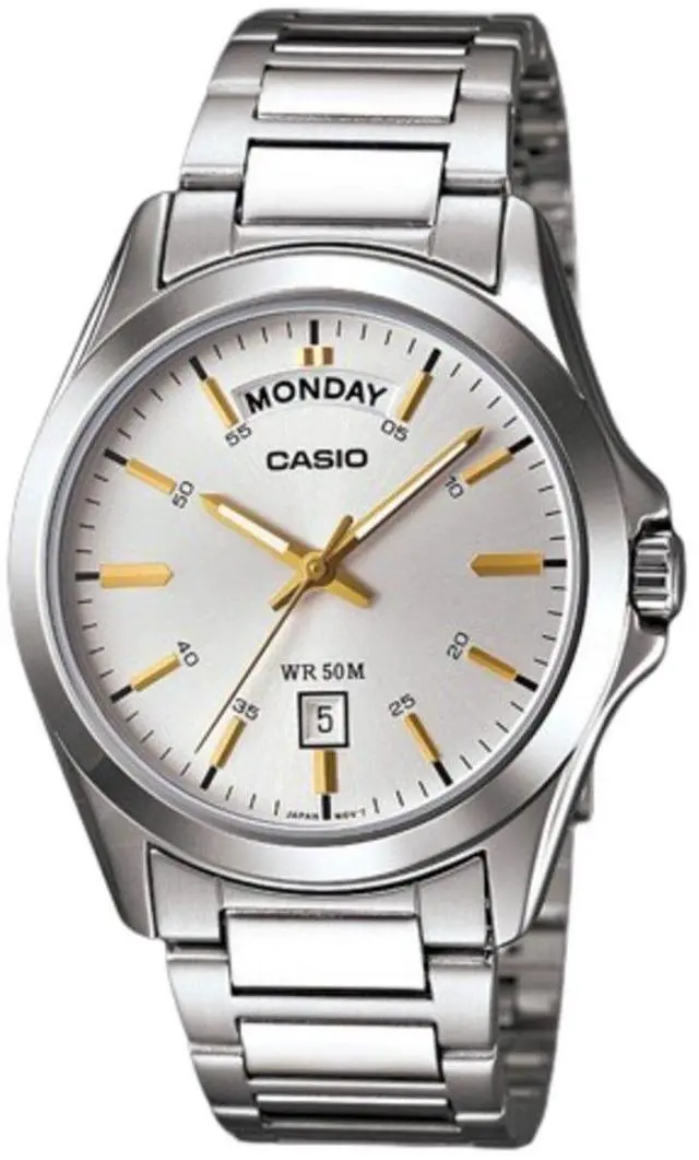 Main image of Casio Classic Silver Dial Dress Quartz Men's Watch MTP-1370D-7A2