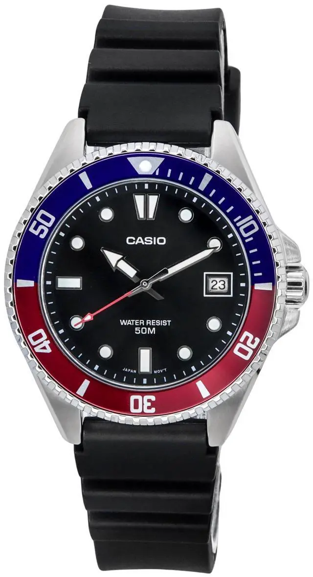 Main image of Casio Standard Analog Resin Strap Black Dial Quartz MDV-10-1A2 Men's Watch