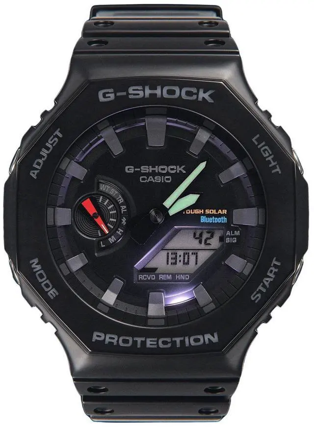 Alt view image 8 of 12 - G-Shock GAB2100-1A Bluetooth Solar GAB2100 Series, Black