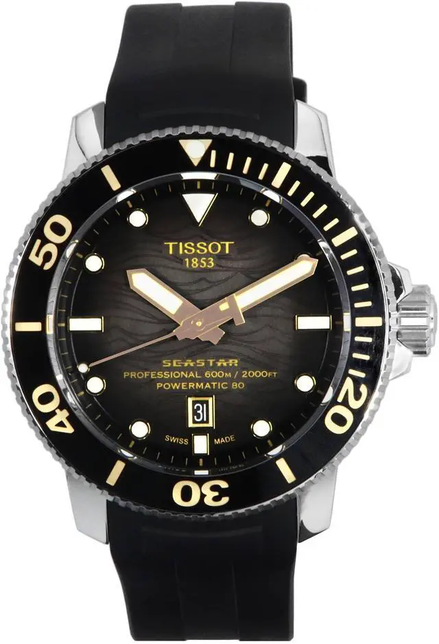 Alt view image 2 of 5 - Tissot T120.607.17.441.01 Seastar 2000 Professional Rubber Automatic Mens Watch