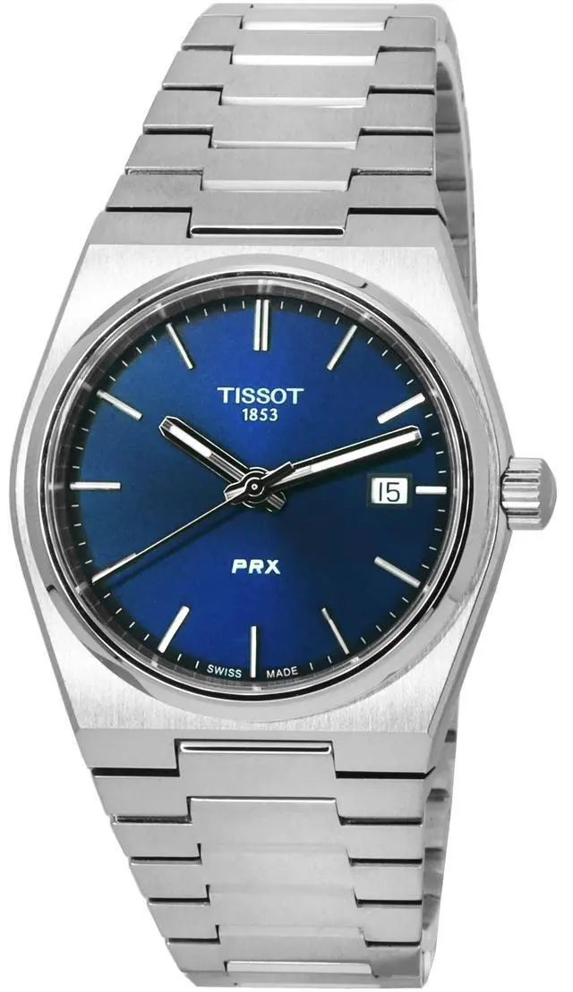 Alt view image 5 of 8 - Women's Tissot 1853 PRX Elegant Swiss 35mm Blue Dial Watch T1372101104100
