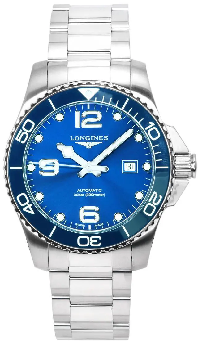 Main image of Longines HydroConquest Automatic Diver's L3.782.4.96.6 300M Men's Watch
