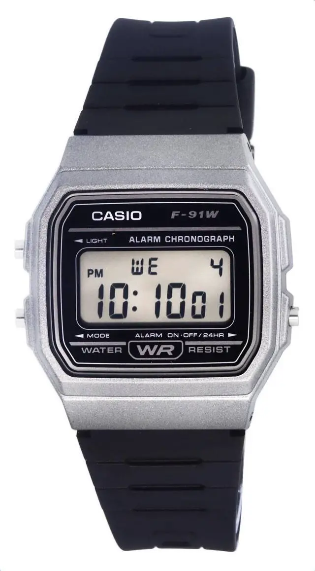 Main image of Casio Digital Resin Black Dial Quartz F-91WM-1B F91WM-1B Men's Watch