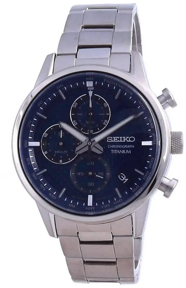 Main image of Seiko Discover More Titanium Chronograph Quartz SSB387P1 100M Men's Watch