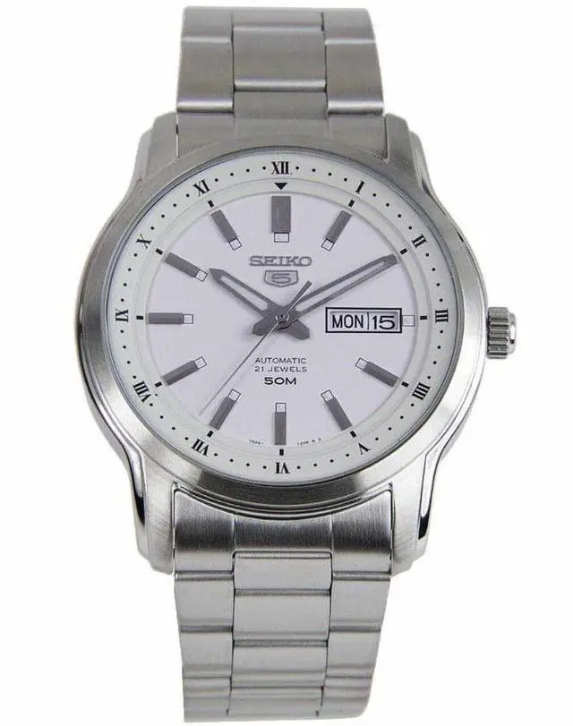 Main image of Seiko 5 Automatic White Dial SNKP09 SNKP09K1 SNKP09K Men's Watch