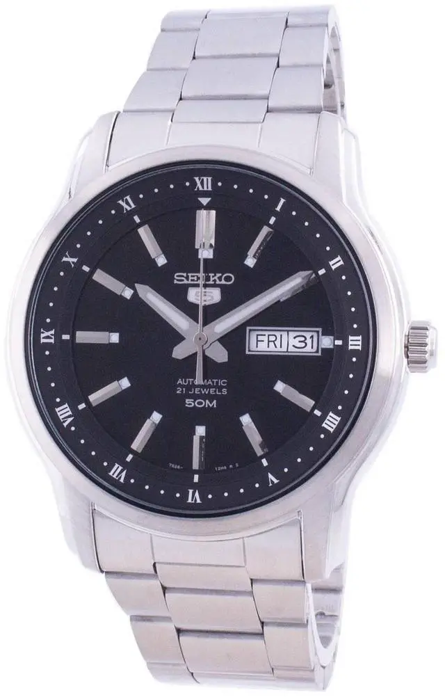 Main image of Seiko 5 Automatic Black Dial SNKP11 SNKP11K1 SNKP11K Men's Watch