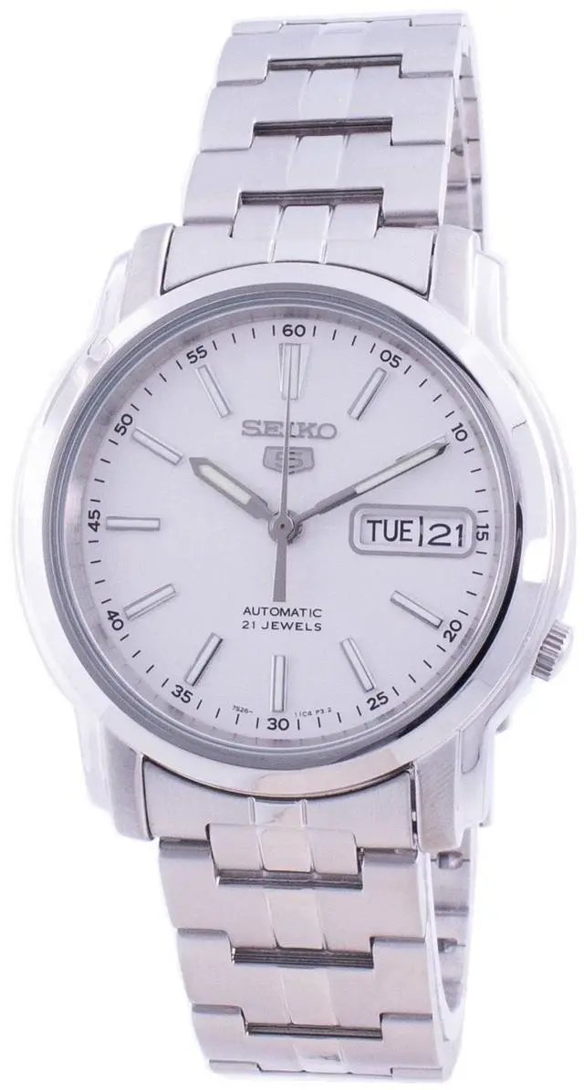 Alt view image 4 of 4 - Seiko 5 Silver Watch SNKL75K1