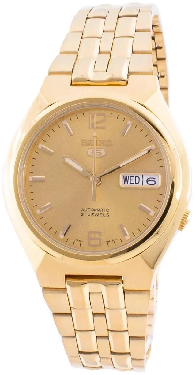 Main image of Seiko 5 Automatic Gold Tone Dial SNKL64 SNKL64K1 SNKL64K Men's Watch