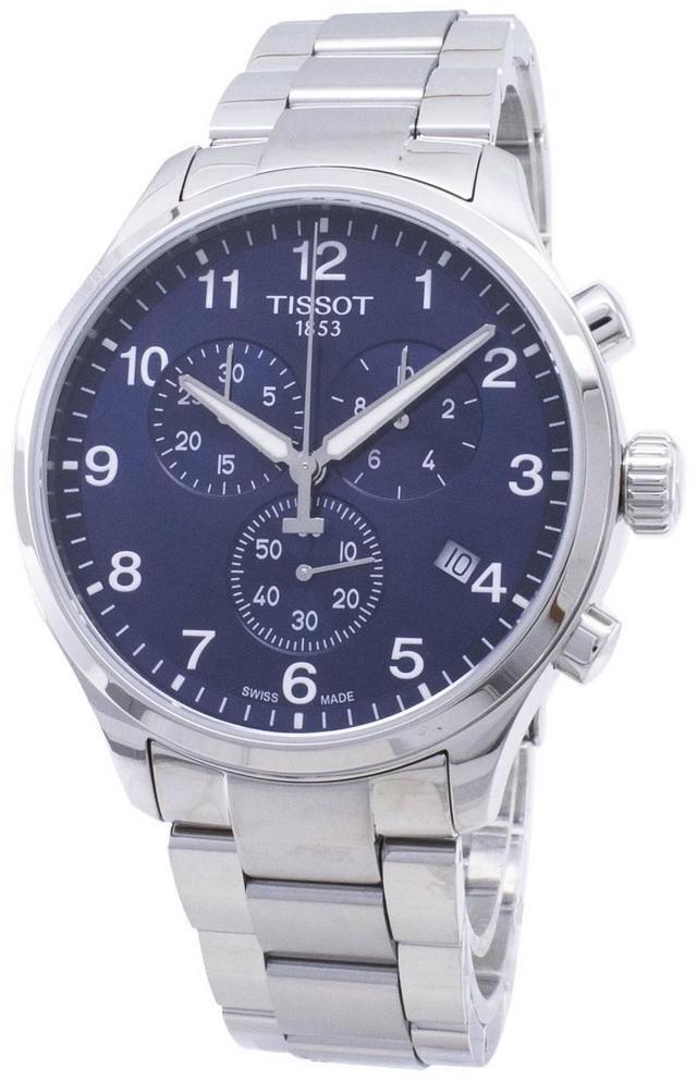 Alt view image 7 of 10 - Tissot T116.617.11.047.01 Chrono XL Men's Watch Silver 45mm Stainless Steel