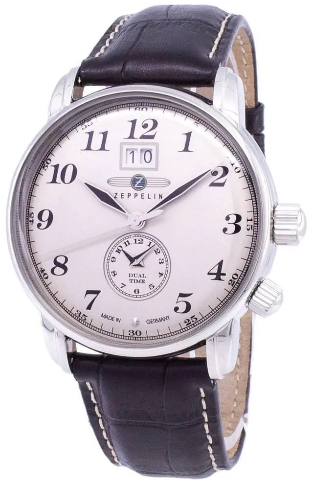 Zeppelin Men's Watch Series Night Cruise ETA Quartz Chronograph 10 Bar Date並行輸入 Zeppelin Series LZ129 7048-3 70483 Germany Made Men\u0027s Watch