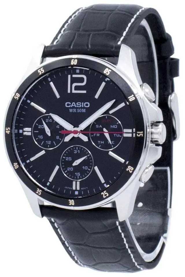 Main image of Casio Enticer Analog Quartz MTP-1374L-1AV MTP1374L-1AV Men's Watch