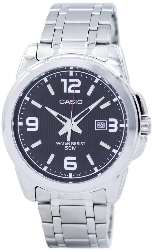 Alt view image 2 of 7 - Casio Enticer Analog Quartz MTP-1314D-1AVDF MTP1314D-1AVDF Men's Watch
