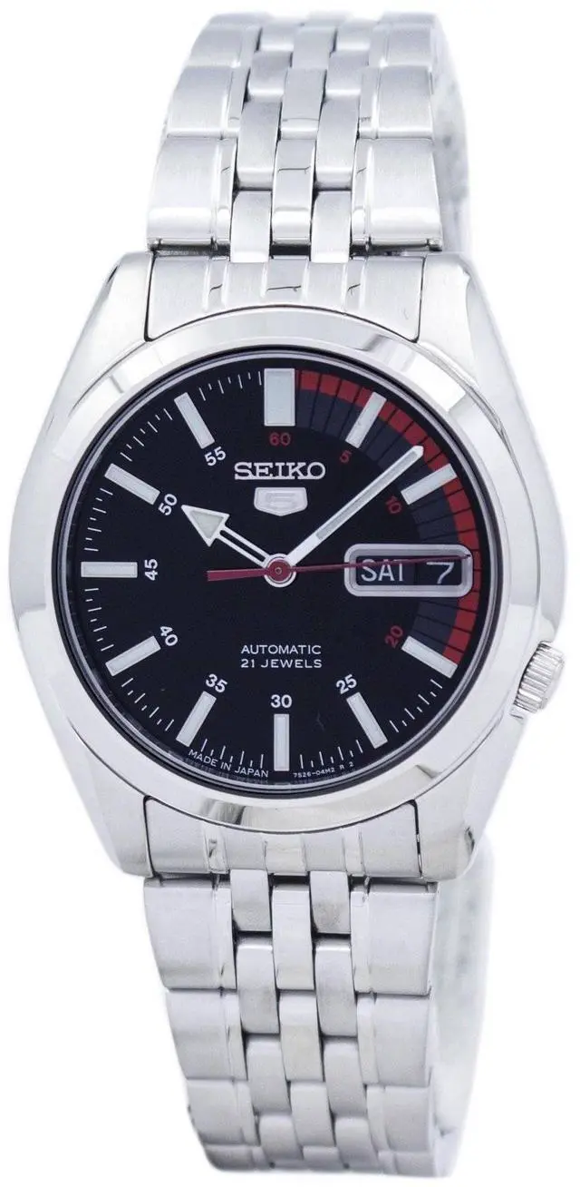 Alt view image 5 of 11 - Seiko	5 Black Watch SNK375J1