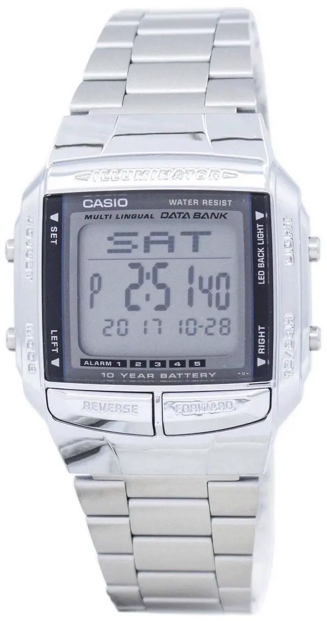 Alt view image 11 of 17 - Casio DB360-1A 30 Page Multilingual Databank Watch