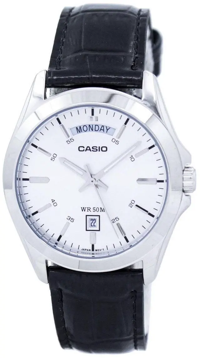 Main image of Casio Analog Silver Dial MTP-1370L-7AVDF MTP-1370L-7AV Men's Watch
