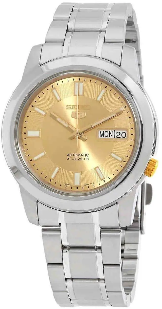 Alt view image 2 of 7 - Seiko 5 Automatic 21 Jewels SNKK13 SNKK13K1 SNKK13K Men's Watch