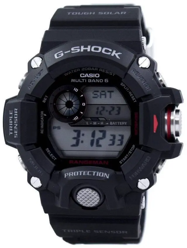 Alt view image 10 of 15 - Casio G-Shock Master Of G Rangeman Solar Atomic Watch GW9400-1