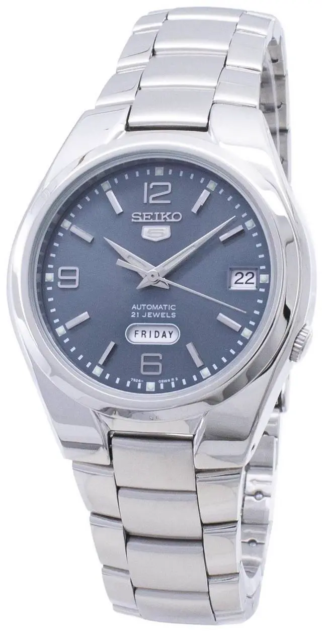 Alt view image 5 of 8 - SEIKO 5 SNK621 SNK621K1 Automatic 21 Jewels Gray Dial Stainless Steel Men Watch