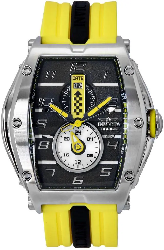 Main image of Invicta Racing Silicone Strap Black Dial Quartz 47383 100M Men's Watch