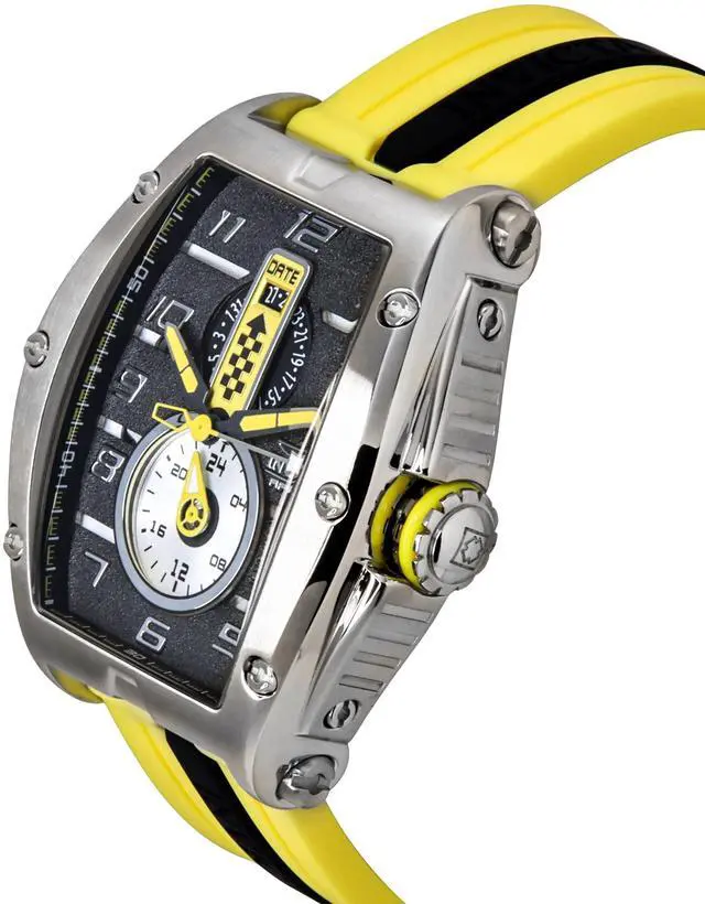 Alt view image 3 of 4 - Invicta Racing Silicone Strap Black Dial Quartz 47383 100M Men's Watch