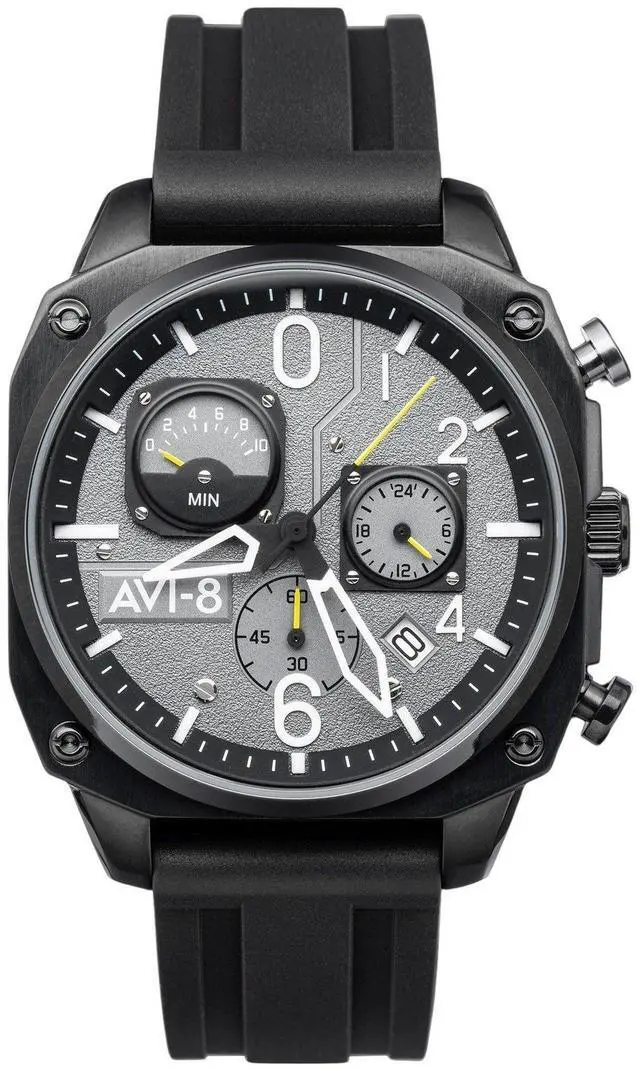 Main image of AVI-8 Hawker Hunter Retrograde Chronograph Date Display AV-4052-R1 Mens Watch
