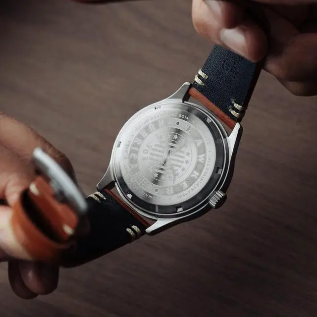 Alt view image 6 of 7 - AVI-8 Hawker Hurricane Kent Newton White Dial Automatic AV-4094-01 Mens Watch