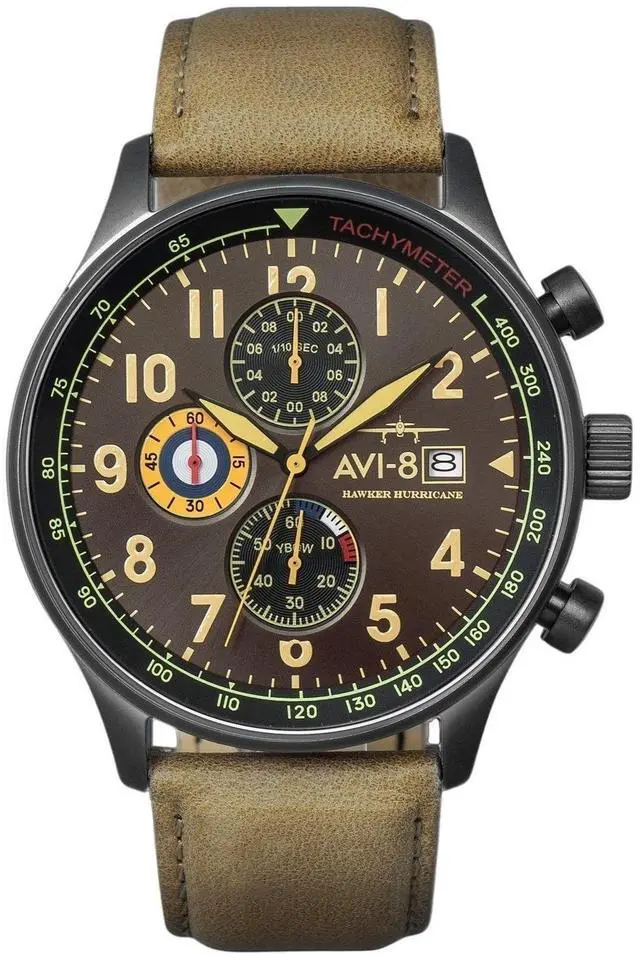 Main image of AVI-8 Hawker Hurricane Chronograph Tachymeter Quartz AV-4011-0E 50M Mens Watch