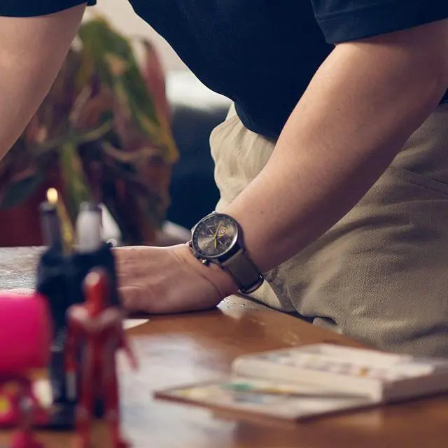 Alt view image 7 of 7 - AVI-8 Hawker Hurricane Chronograph Tachymeter Quartz AV-4011-0E 50M Mens Watch