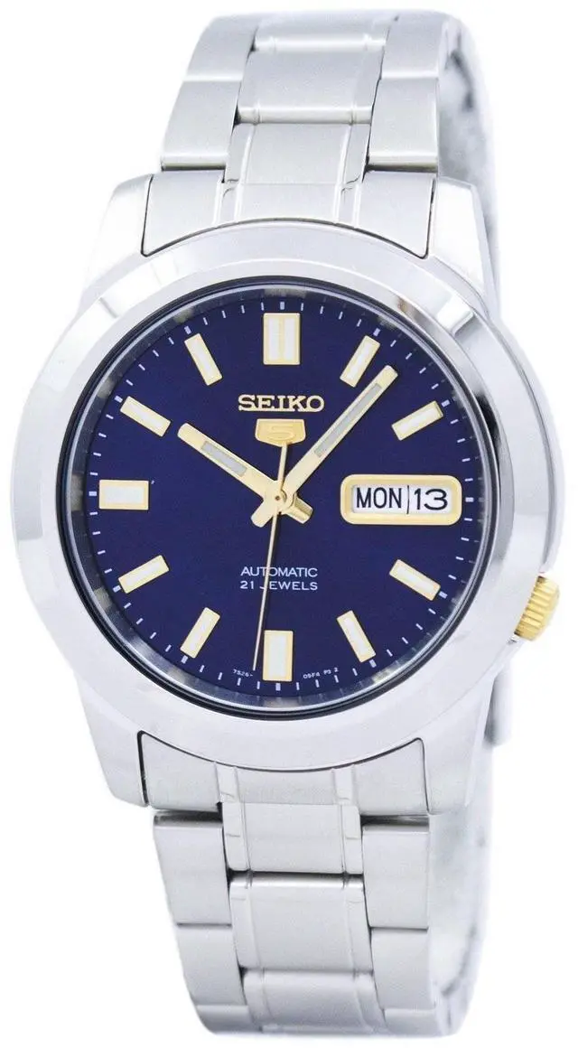 Main image of Seiko 5 Automatic SNKK11K1 Stainless Steel Blue Dial Day/Date 30M Mens Watch