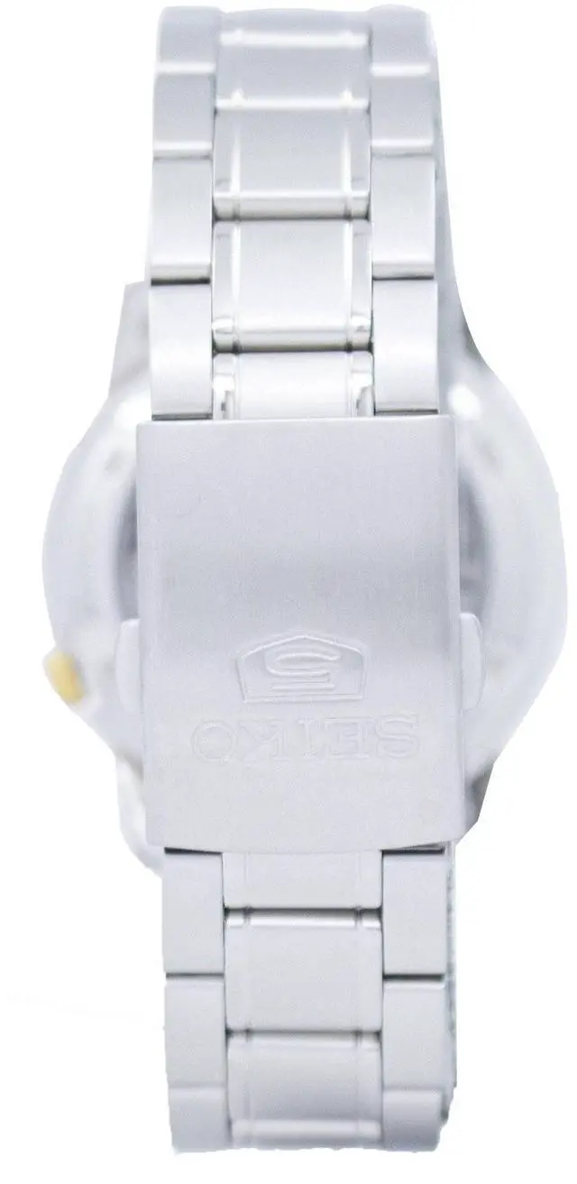 Alt view image 4 of 7 - Seiko 5 Automatic SNKK11K1 Stainless Steel Blue Dial Day/Date 30M Mens Watch