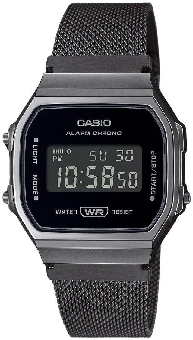 Main image of Casio Illuminator Vintage Digital Alarm Chrono Stopwatch A168WEMB1B Unisex Watch