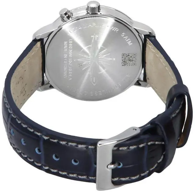 Alt view image 4 of 4 - Zeppelin LZ14 Marine Moon Phase Day/Date Blue Dial Quartz 86353 50M Ladies Watch
