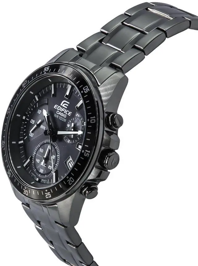 Alt view image 3 of 4 - Casio EDIFICE Analog Chronograph Black Dial Quartz EFV-540DC-1C 100M Mens Watch