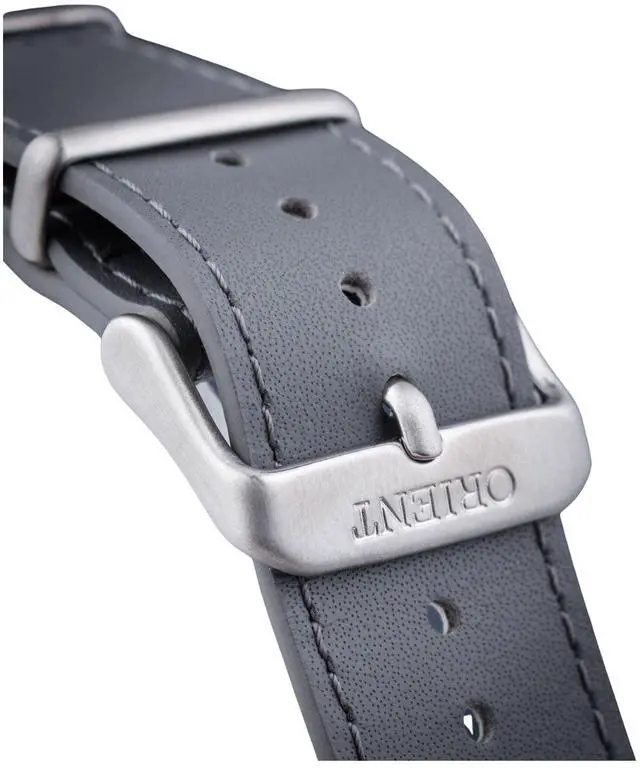 Alt view image 5 of 7 - Orient Sports Leather Strap Lilac Dial Automatic Diver RA-AC0Q07V10B Mens Watch