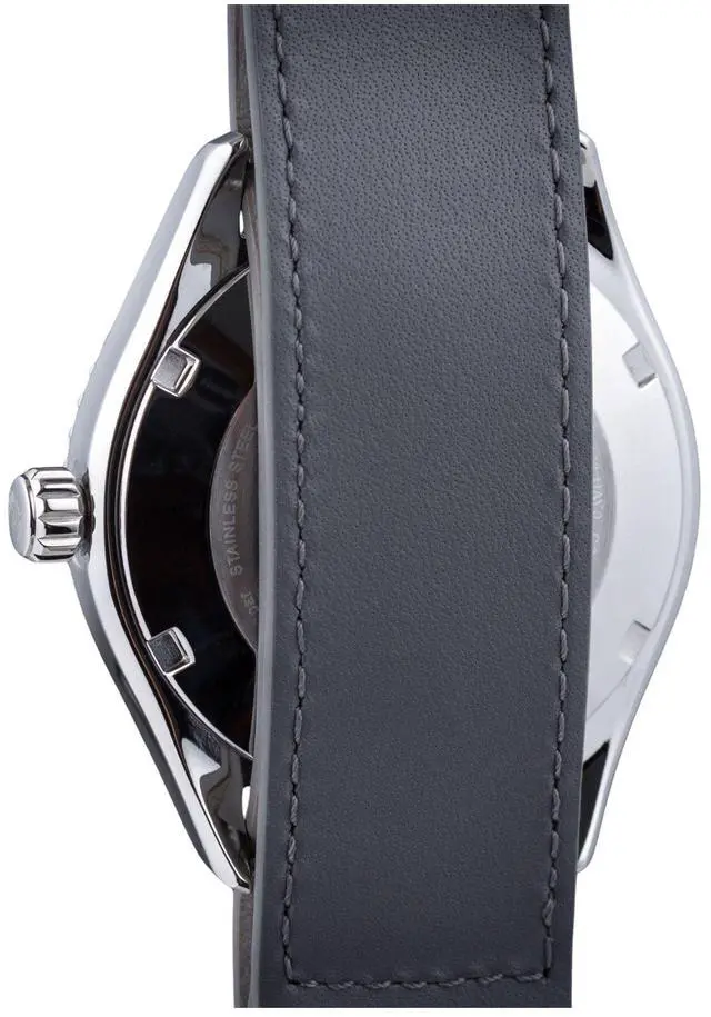 Alt view image 7 of 7 - Orient Sports Leather Strap Lilac Dial Automatic Diver RA-AC0Q07V10B Mens Watch