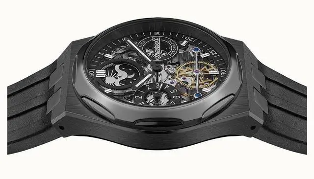 Alt view image 4 of 6 - Ingersoll The Broadway Moonphase Dual Time Skeleton Dial I12908 50M Mens Watch