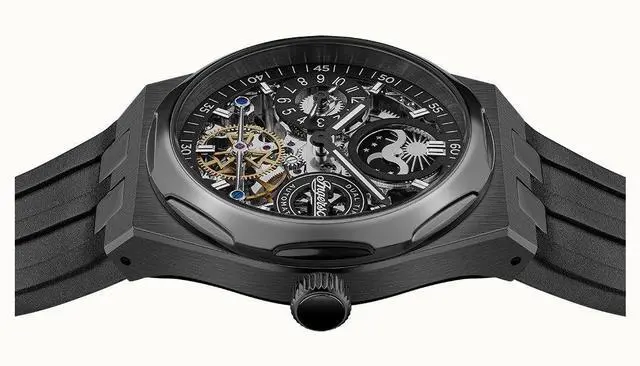 Alt view image 3 of 6 - Ingersoll The Broadway Moonphase Dual Time Skeleton Dial I12908 50M Mens Watch