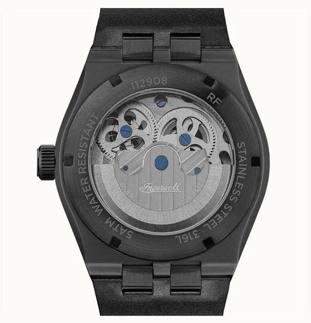 Alt view image 5 of 6 - Ingersoll The Broadway Moonphase Dual Time Skeleton Dial I12908 50M Mens Watch