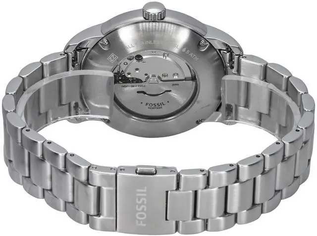 Alt view image 4 of 4 - Fossil Heritage Stainless Steel Green Dial Automatic ME3224 50M Unisex Watch