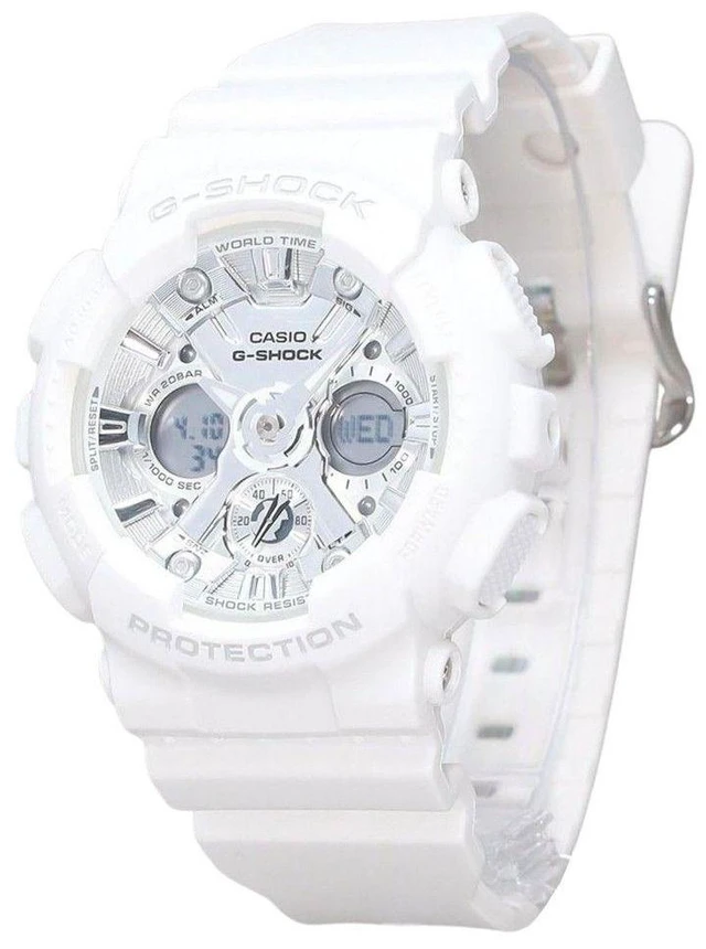 Casio G-SHOCK Analog-Digital Bio Based White Resin GMA  display picture 3