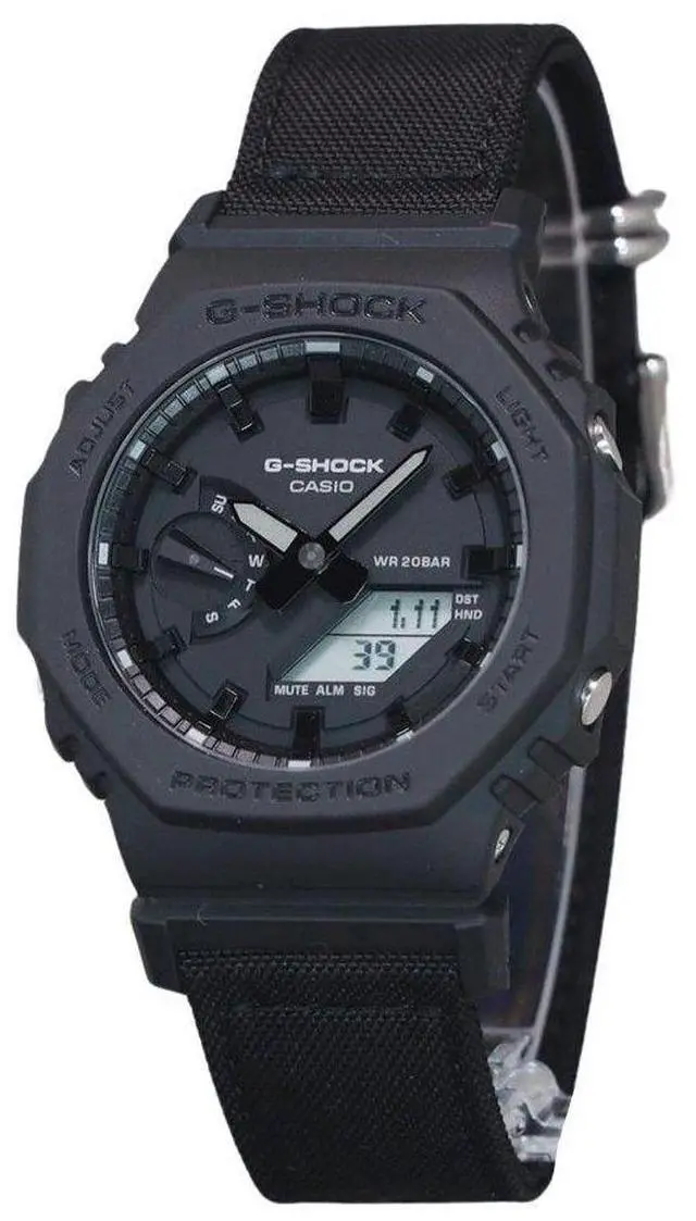 Main image of Casio G-SHOCK Analog-Digital Eco Cloth Strap Quartz GA-2100BCE-1A Mens Watch