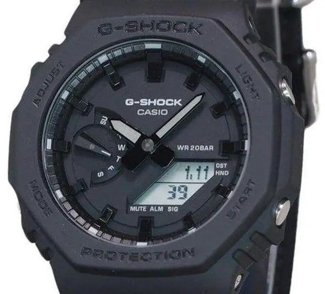 Alt view image 2 of 3 - Casio G-SHOCK Analog-Digital Eco Cloth Strap Quartz GA-2100BCE-1A Mens Watch