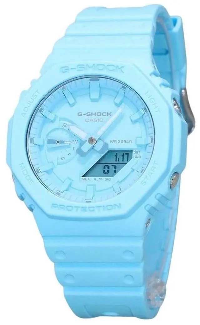 Main image of Casio G-SHOCK Analog-Digital Bio Based Blue Resin GA-2100-2A2 200M Ladies Watch