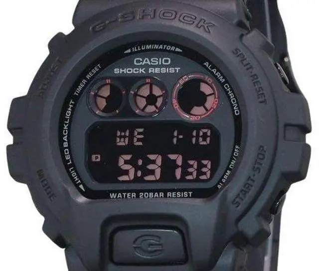 Alt view image 2 of 3 - Casio G-SHOCK Digital Alarm Flash Alert Backlight DW-6900UMS-1 200M Mens Watch