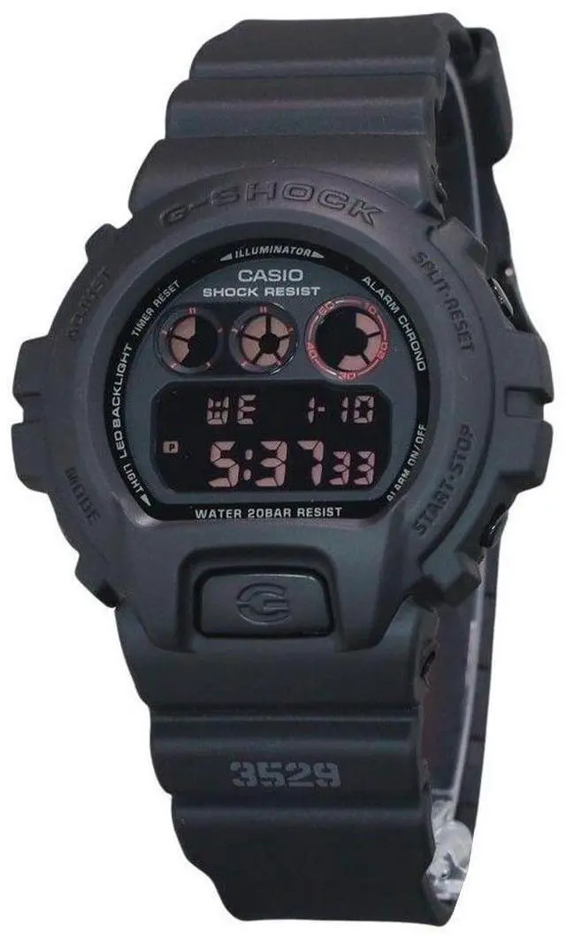 Main image of Casio G-SHOCK Digital Alarm Flash Alert Backlight DW-6900UMS-1 200M Mens Watch