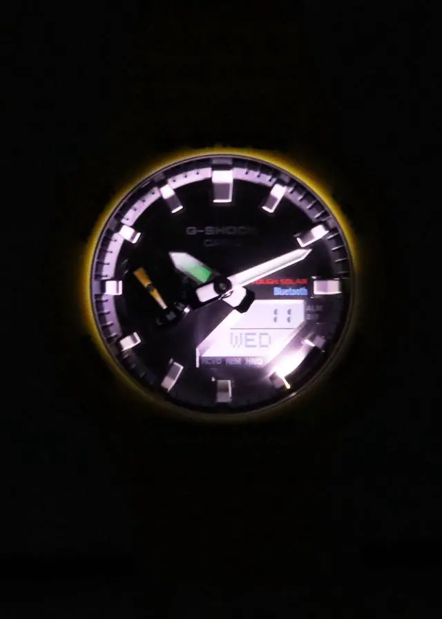 Alt view image 7 of 7 - Casio G-Shock Black Dial Sports Solar 200M Men's Watch GA-B2100C-9A