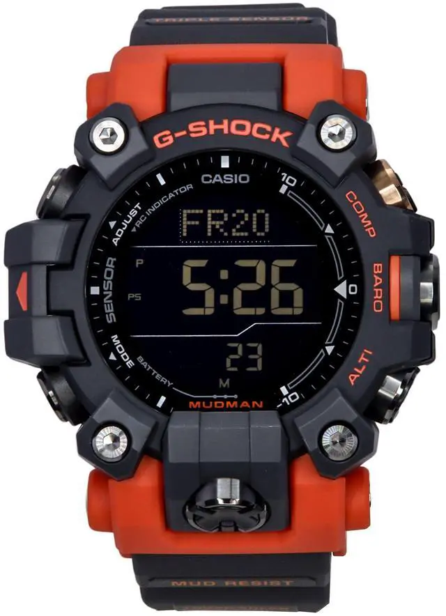 Alt view image 5 of 8 - Casio G-SHOCK Series MASTER OF G - LAND MUDMAN Solar Quartz Watch GW-9500-1A4